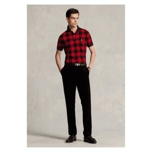 Buffalo Check Cotton Mesh Polo Shirt 14-16
